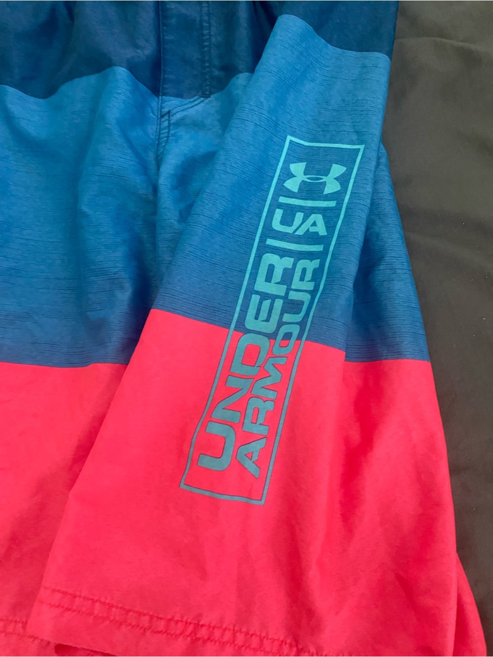 Under Armour Kids Blue & Red Colorblock Pullover Hoodie
